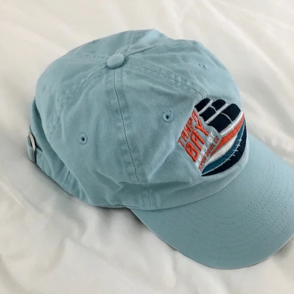 FANATICS TAMPA BAY SUPER BOWL LV LIGHT BLUE STRAP BACK HAT - Picture 2 of 5